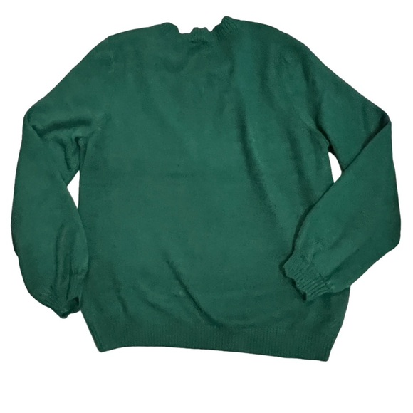 Crown & Ivy Button Shoulder Green Pullover Sweater Size XXL 20 - Picture 2 of 9